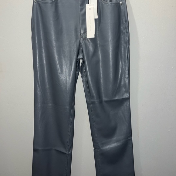 Jonathan Simkhai Straight Leg Gray Pants - Picture 1 of 4